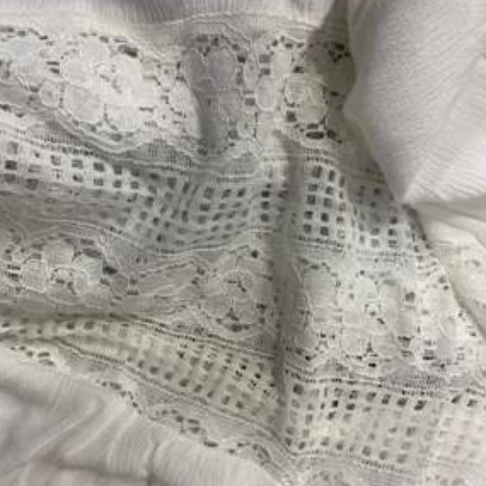 Lace Insert Ruffle Hem Slip Dress - Picture 10 of 15